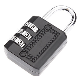High Quality 3-Digit Luggage Combination Lock (Assorted Color)