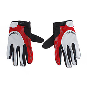 K2 Red Black Gray Nylon Comfortable/Breathable Full-finger Gloves for Cycling/Mountain Climbing
