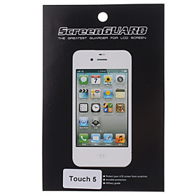 Protective Clear Screen Protector with Cleaning Cloth for iTouch 5