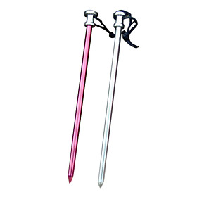 Longer And Wider Aluminum Alloy Straight Nail for Camping(4 PCS/Pack,Random Color)
