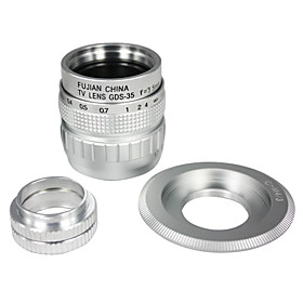 35mm f/1.7 CCTV Lens for m43 ep2 gf1 gh1 C mount to Micro 4/3 m4/3 Macro Ring