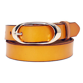 Women's Basic Pin Buckle Leather Belt