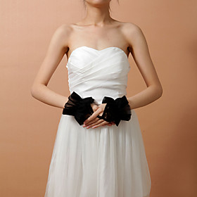 Women's Lace With Tulle Fingerless Wrist Length Fashion/Party Gloves