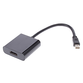 Thunderbolt HDMI Female to Mini Display Port Video Cable for Mac Book Air, Mac Book Pro and Others