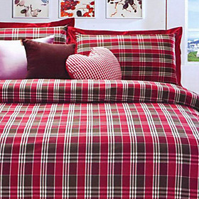 Porto Plaid Twin / Queen / King 3-Piece Duvet Cover Set