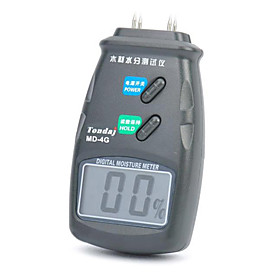 2.1 LCD Digital Wood Moisture Meter Damp Tester (4-Pin / 1 x 9V/6F22)