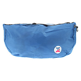 Folding Storage Bag Shoulder Bag Backpack with Pouch (Random Color)