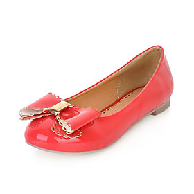 Patent Leather Flat Heel Flats With Bowknot Party / Evening Shoes(More Colors)