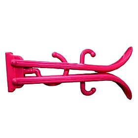 Foldable ABS Plastic Clothes Hanger for Travel (Random Color,5-Piece/Set)