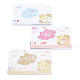 Cartoon Pattern Mini Mood Note Memo (Random Color)