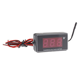 1.2 Inch LCD Digital Thermo and Voltage Meter for Vehicle Car