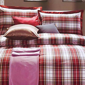 Oslo Plaid Twin / Queen / King 3-Piece Duvet Cover Set
