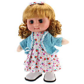 Singing and Walking Toy Blinking Lovely Girl (3xAA, Random Color)