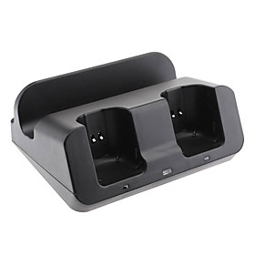 Charge Station for Wii U GamePad and Remote Controller with 2 Rechargeable 2800mAh Batteries (Assort