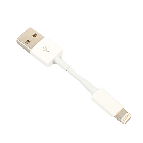 8 Pin Lightning to USB Data Sync and Charge Cable for iPhone 5,iPad mini,iPods (White,7.5CM)