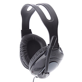 LH-900 Black Wired Full SizeStereo PC Headphone with Mic
