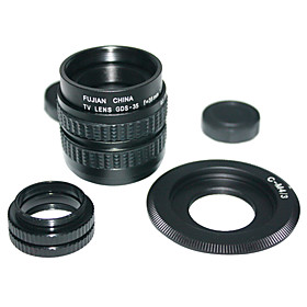35mm f/1.7 CCTV Lens for m43 ep2 gf1 gh1 C Mount to Micro 4/3 m4/3 Macro Ring