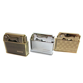 Old Style Leather Metal Windproof Kerosene Lighter