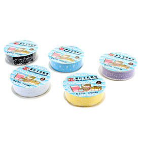 1M Lace Bud Silk Stickers Adhesive Tape (Random Color)