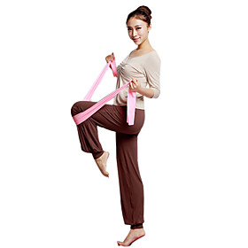 Cotton and Elastane Long Sleeve Pleated Off-shoulder Sports Yoga Suit (Light Beige Tops Brown Pants Bra)
