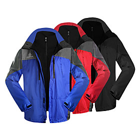 INBIKE Series 100%Polyester Fleece Fabric Long Sleeve Windproof/Waterproof Men Jersey for Hiking/Cycling(2 PCS)IO606