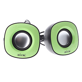 A4 Green Wired USB 2.0 Portable Digital Speaker For PC/Notebook/MP4/Mobile Phone