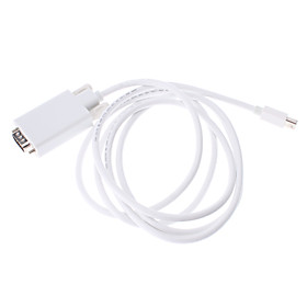Thunderbolt VGA Male to Mini Display Port Video Cable for Mac Book and Others (180CM)