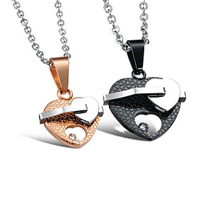 Lovely Stainless Steel Lovers' Necklace