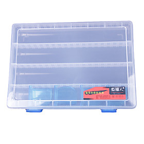 Transparent Lure Box Tackle Box (25 17.5 3.5cm)