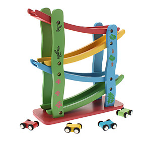Wooden Toy Speed Racing Car Track for Kids
