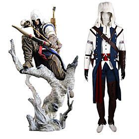 Assassin's Creed III Connor Assassin Uniform Cosplay Costume(White Ver.)