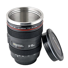 Novelty Simulation Cannon EF 24-105mm Camera Lens Style Mug Cup