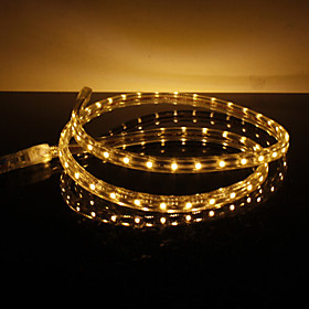 Waterproof 3.5W/M 3528 SMD Warm White Light LED Strip Lamp (220V, Length Selectable)