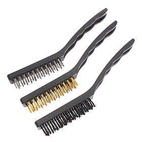Kitchen Cleaning Rust Removing Wire Brush Set (3-Pack)