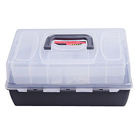 Portable Double-Layer Lure Box Tackle Box (30 18 15cm)
