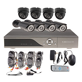 8 Channel CCTV Home Security System with 4 Indoor Sony CCD Camera   4 Outdoor Sony CCD Camera
