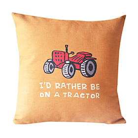 Country Tour Cotton/Linen Decorative Pillow Cover