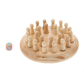 Wooden Color Memory Chess Educational Toy for Kids