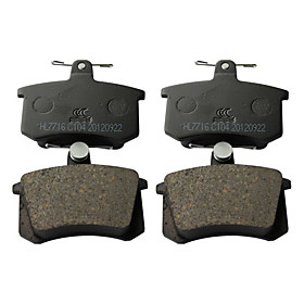 Rear Ceramic Brake Pad Set for Alfa Romeo 164, Audi 80, Audi 90, Audi 100, Audi 200, Audi 5000
