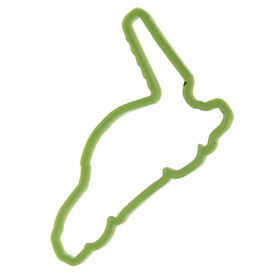 Green Racing Car Style Rubber Band (10-Pack)