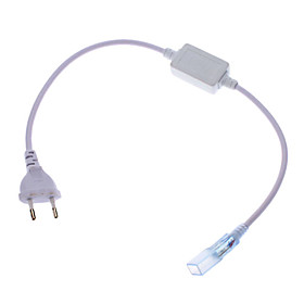 EU Plug Wide Connector for High Voltage LED Strip Lights (220V)
