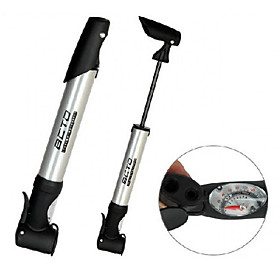 BETO Aluminum Alloy Mini Oval LD Air Pump with Pressure Gauge and T-shaped Handle CLD-023G