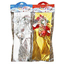 Red/Silver Beaded Ball Shaped Christmas Ornament+Tassel (QL014)(Start From 30 Units)Free Shipping