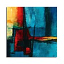 La Main Peinture Abstraite Sur Toile - R�sum� De Nuit 24 ��x 24�� Tendu Pr�t � Accrocher (szh329)