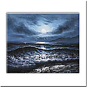 La Main Peinture � L'huile Sur Toile Tendue Avec Bar - Eaux Sombres De 20 