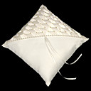 Elegancia Satinado Anillo De Boda Portador Almohada R0886 (hsx504)