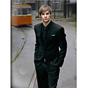 Un Seul Bouton Poitrine Culmin� Tuxedo Costume Cravate / Veste Et Pantalon / Cravate Noire (ssp009)