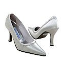 Top Satin De Qualit� Sup�rieure Pompes � Talons Hauts Avec Des Chaussures De Mariage Strass Mari�e (kk165m)