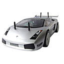 01:10 15 Rc Motor De 2 Velocidades 4wd Caja De Cambios De Gas Nitro Plata Coche Lamborghini (yx00556-2)