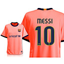 09-10 Barcelona Away No.10 Messi Light Orange Soccer Jersey & Short Kit (GZZQ007)